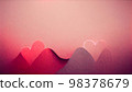 Abstract colorful wallpaper in concept of romantic love. Generative AI. 98378679