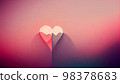 Abstract colorful wallpaper in concept of romantic love. Generative AI. 98378683