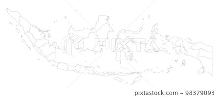Indonesia political map of administrative divisions Indonesia political map of administrative divisions 98379093