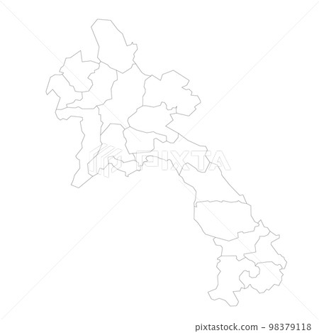 Laos political map of administrative divisions Laos political map of administrative divisions 98379118