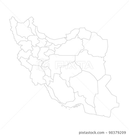 Iran political map of administrative divisions 98379209