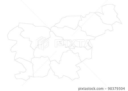 Slovenia political map of administrative divisions 98379304