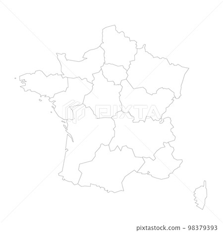 France political map of administrative divisions 98379393