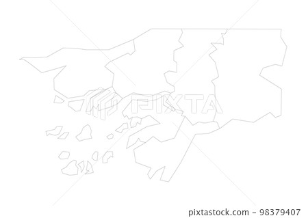Guinea-Bissau political map of administrative divisions Guinea-Bissau political map of administrative divisions 98379407