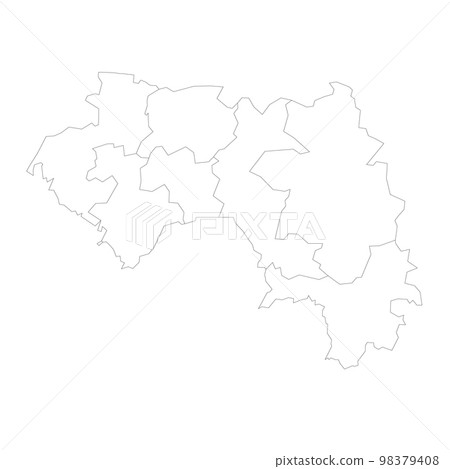 Guinea political map of administrative divisions Guinea political map of administrative divisions 98379408