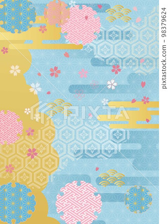 日本模式藍色背景_垂直類型 1581 98379624