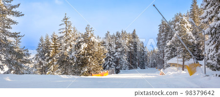 Ski resort Bansko, Bulgaria, ski road 98379642