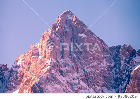 View of Alps in Kranjska Gora at sunrise. Triglav national park. Slovenia, Europe View of Alps in Kranjska Gora at sunrise. Triglav national park. Slovenia, Europe 98380209