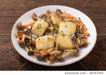 Sautéed Cod with Butter and Soy Sauce Sautéed Cod with Butter and Soy Sauce 98381493