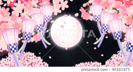 櫻花,櫻花節,夜櫻花,背景材料 櫻花,櫻花節,夜櫻花,背景材料 98381975