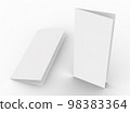Brochure template empty Brochure mockup set white background 98383364