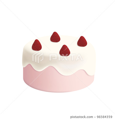 Strawberry cake 3D entremet 98384359