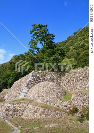 Winding Stone Wall, Tenkyumaru Ruins, Tottori Castle Ruins (Tottori Prefecture, Tottori City) 98384806
