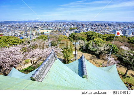 從小牧山城眺望小牧市（小牧站方向） 98384913