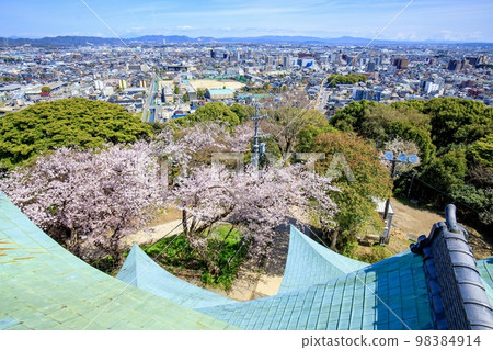 從小牧山城眺望小牧市（小牧站方向） 98384914