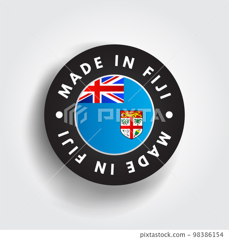 Made in Fiji text emblem stamp, concept background Made in Fiji text emblem stamp, concept background 98386154