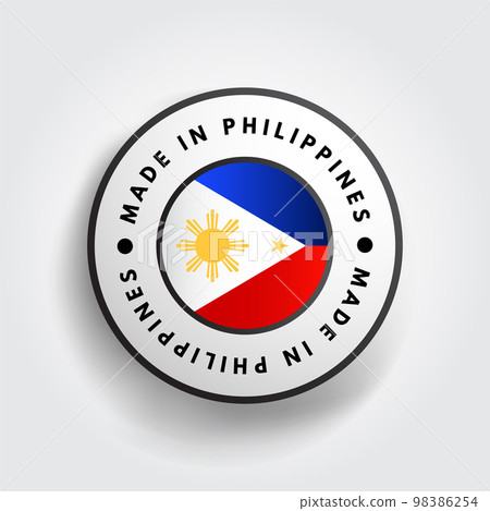 Made in Philippines text emblem stamp, concept background Made in Philippines text emblem stamp, concept background 98386254