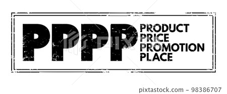PPPP - Product Price Promotion Place acronym, business concept background PPPP - Product Price Promotion Place acronym, business concept background 98386707