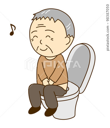 身體狀況良好的健康老人上廁所 98387050