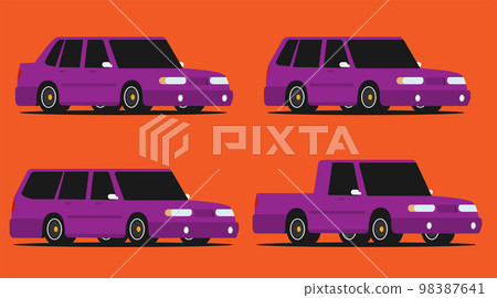 Vector illustration of a car Vector illustration of a car 98387641