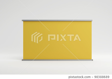 Roll up banner, horizontal stand, for exhibition and business presentations. 3d render 98388689