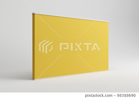 Large Size Straight Exhibition Display Banner Stand Backdrop for show advertising stand. 3d render. 98388690