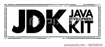 JDK - Java Development Kit acronym, technology concept background 98388834