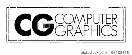 CG - Computer Graphics are methods for digitally synthesizing and manipulating visual content, acronym concept background CG - Computer Graphics are methods for digitally synthesizing and manipulating visual content, acronym concept background 98388878
