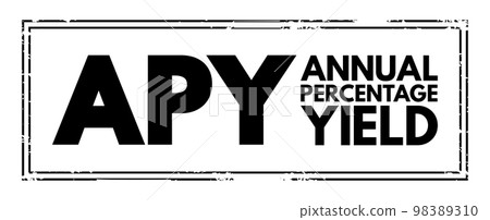 APY Annual Percentage Yield - normalized...-插圖素材 [98389310] - PIXTA圖庫