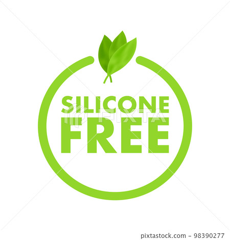 Silicone free sign, label. Silicone free icon. Vector stock illustration. 98390277