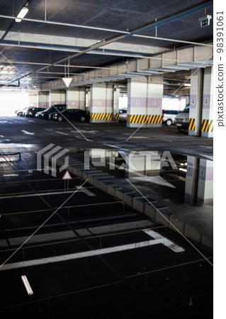 Parking under the building. Parking under the building. 98391061
