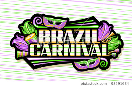 Vector banner for Brazil Carnival Vector banner for Brazil Carnival 98391684