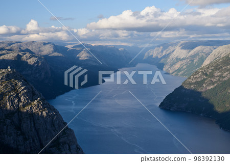 Panorama of Lysefjord, Norway 98392130