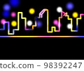 水彩多彩夜景圖 98392247