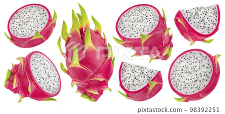 Dragon fruit isolated on white background 98392251