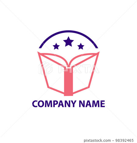 smart learning education book characters vector logo template design. smart learning education book characters vector logo template design. 98392465