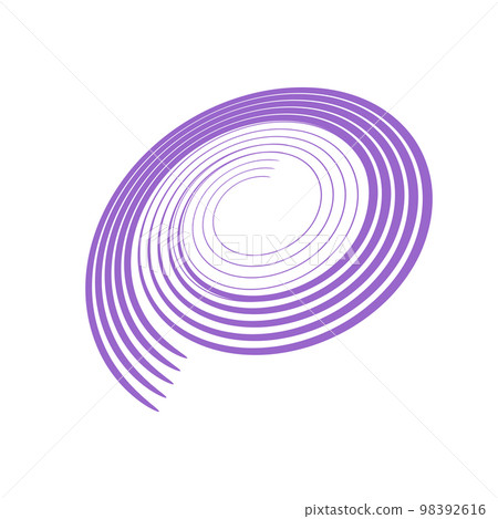 Spiral Design Element. Abstract Swirl Icon. 98392616