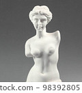 Torso to the waist of a woman plastic figurine white color 98392805