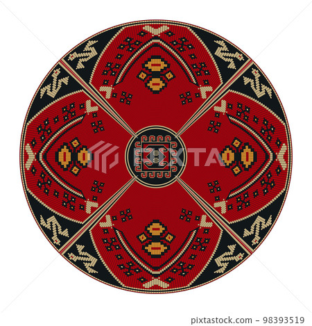 Kilim round design element 14 98393519