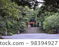 清晨的霧島神社鳥居 98394927