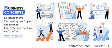 HR Human Resources department work. HR manager looking for new job candidate and reviews resumes HR Human Resources department work. HR manager looking for new job candidate and reviews resumes 98395301