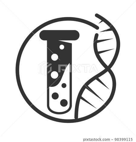 science laboratory logo template Icon Illustration Brand Identity.Isolated and flat . Vector graphic 98399115