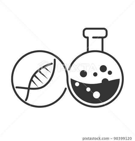 science laboratory logo template Icon Illustration Brand Identity.Isolated and flat . Vector graphic science laboratory logo template Icon Illustration Brand Identity.Isolated and flat . Vector graphic 98399120