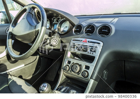 Detail of new modern car interior, Detail of new modern car interior, 98400336