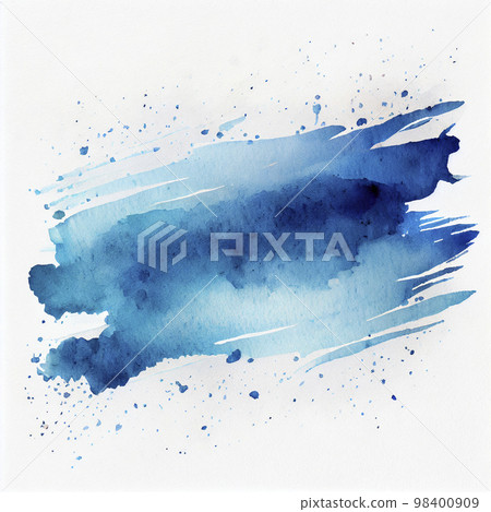 Image material: Abstract blue watercolor brush strokes Image material: Abstract blue watercolor brush strokes 98400909