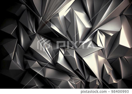 Image material: Abstract beautiful silver 3DCG image Image material: Abstract beautiful silver 3DCG image 98400993