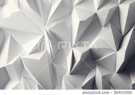 Image material: Abstract beautiful white 3DCG image 98401000