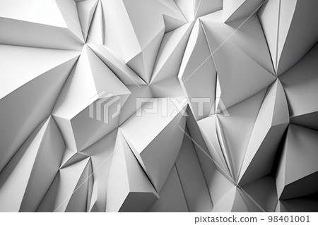 Image material: Abstract beautiful white 3DCG image 98401001