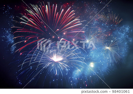 Image material: Background image of fireworks 98401061