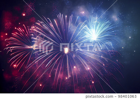 Image material: Background image of fireworks 98401063